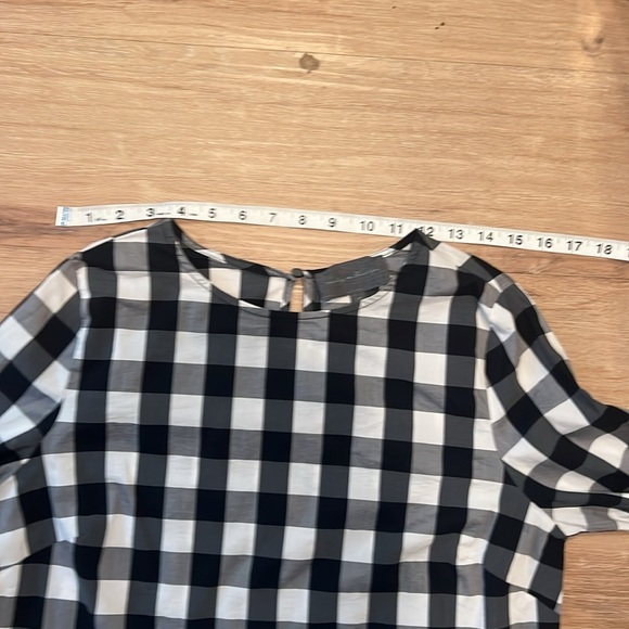 Anthropologie Sunday in Brooklyn Check Poplin Top - Size Medium - Picture 6 of 9